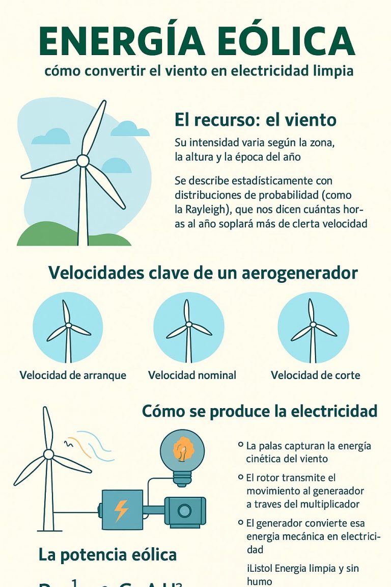 🌬️ Energía Eólica: cómo convertir el viento en electricidad limpia ...
